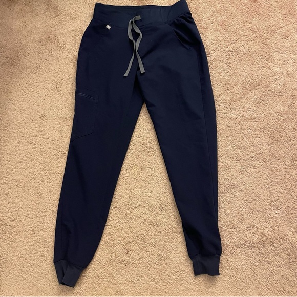 FIGS Zamora Jogger Scrub Navy Pants - Picture 7 of 9